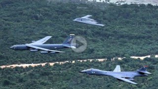 B-1, B-2, B-52 Fly Together In A Massive Show Of Force – Integrated Bomber Operation