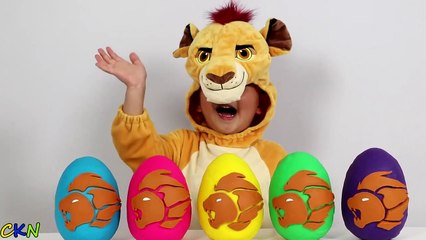 Disney The Lion Guard Play-Doh Surprise Eggs Opening Fun With Kion  Ckn Toys--MgW3aI2bew