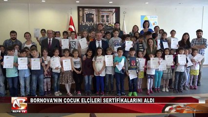 Bornova’nın Çocuk Elçileri Sertifikalarını Aldı