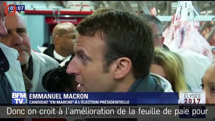 Download Video: «Candidat de la feuille de paie» : Macron copie Montebourg, Valls et Hamon