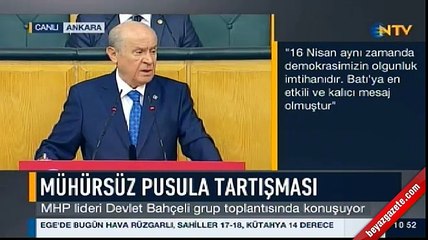 Devlet Bahçeli'den Fatih Portakal'a tepki