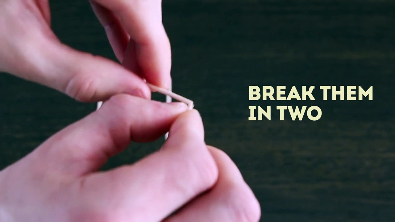 THE AWESOME TRICK WITH TOOTHPICKS