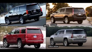 [2015] Cadillac Escalade vs. Chevy Suburban vs. GMC Yukon Denali vs. Chevy Tahoe - Compare-uD5