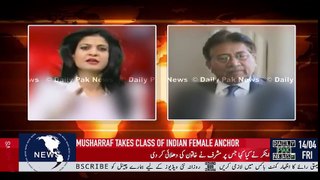 Indian Anchor Ki Pervez Musharraf Ne Dholai Ker Di -