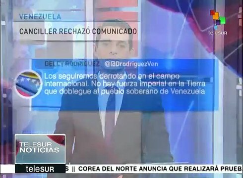 Venezuela rechaza la injerencia de once países latinoamericanos