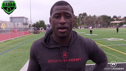 Sports Academy Pre-NFL Combine - Advice on Position Specific Skills - YouTube