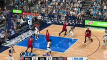 NBA 2K17 Seth Curry & Mavericks Highlights vs Heat 2017.02.27