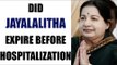 Jayalalithaa expired before being admitted to hospital, says IRS offical | Oneindia News