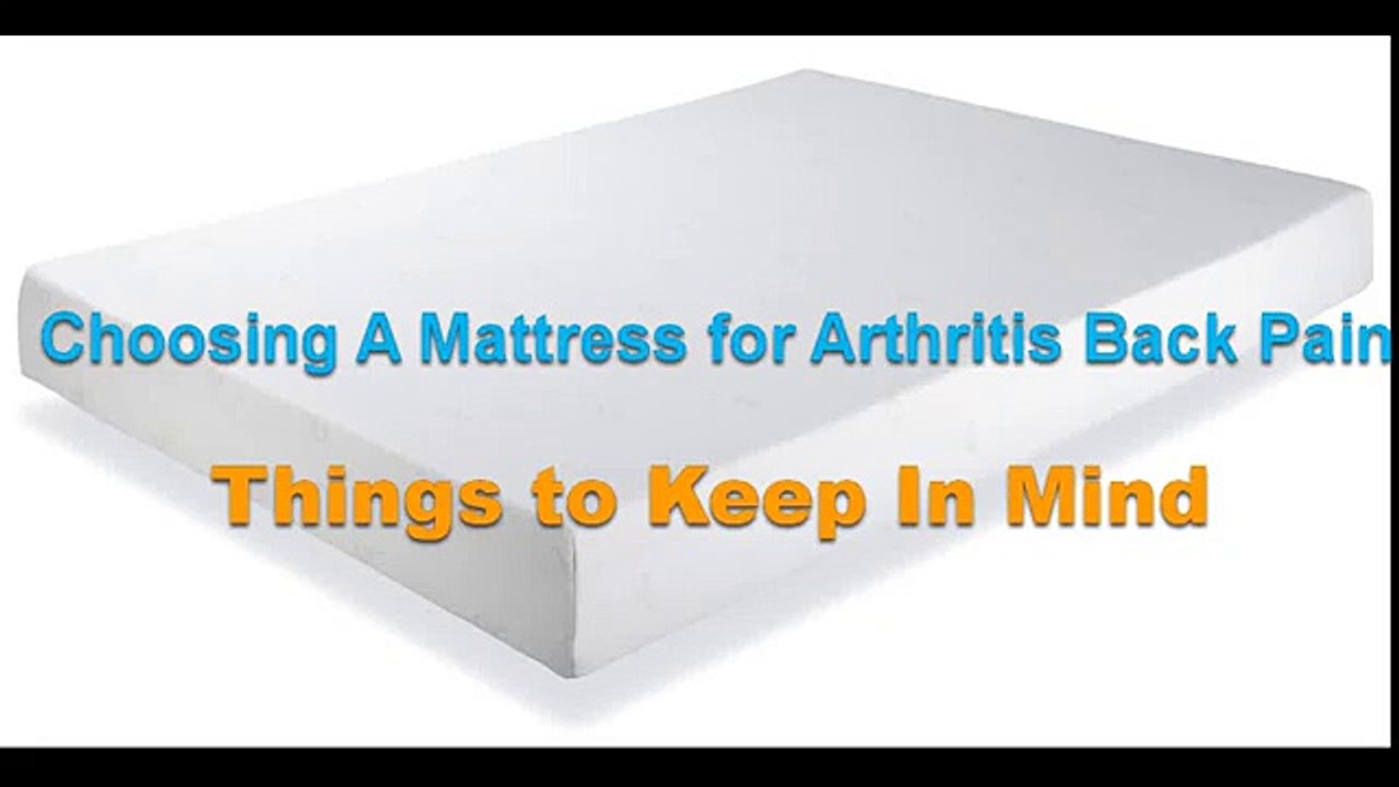 How To Pick The Best Mattress For Arthritis Sufferers