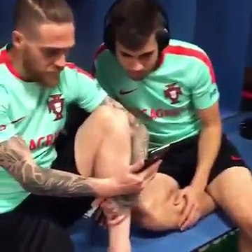 Cristiano Ronaldo performs mannequin challenge - in just his white underwear