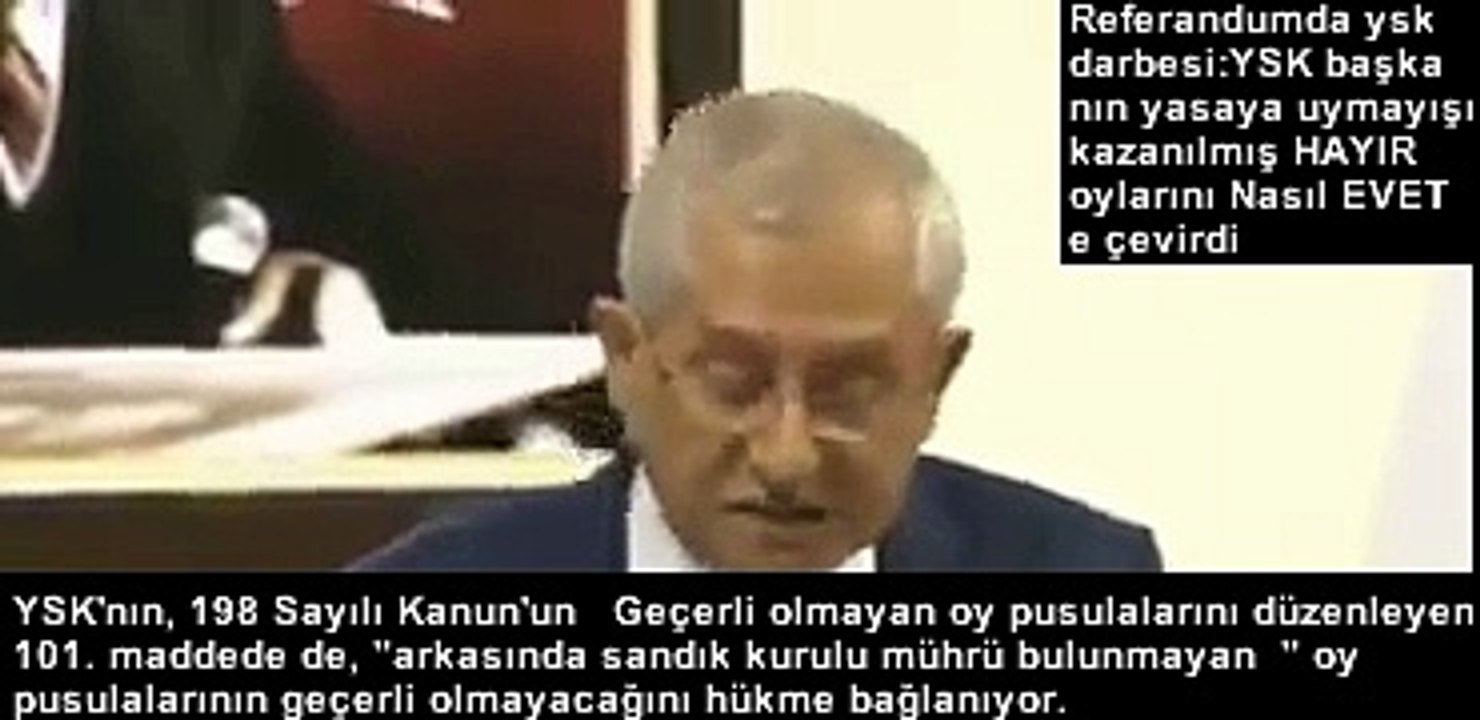 REFERANDUMDA YSK DARBESİ TUZ KOKTU