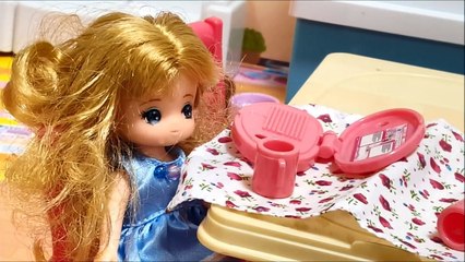リカちゃん チャイムでピンポーンゆったりさん ミキちゃんマキちゃんタオルにジュースこぼしちゃったよ！kids お世話 ごっこ遊び 子供向け トイキッズ