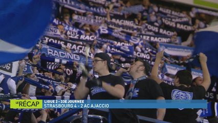 Ligue 2 - 33ème journée - Strasbourg domine Ajaccio
