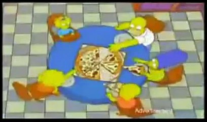 Pubblicità Della Domino's pizza con i simpson