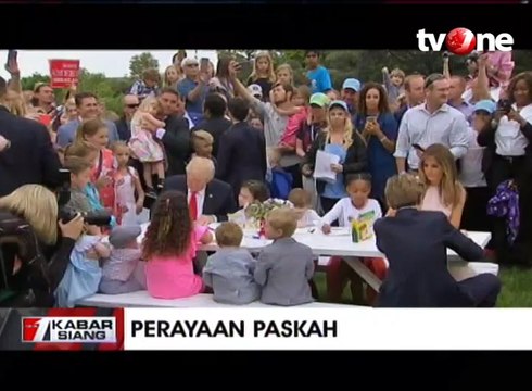 Donald Trump dan Melania Hadiri Acara Paskah di Gedung Putih