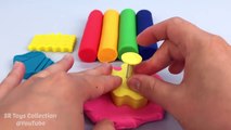 Fun Learning Colours with Play Doh Modelling Clay with Teddy Bear Disney Cars Heart Molds for Ki