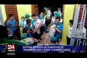 Exitosa entrega de donativos de Panamericana y Adra a damnificados