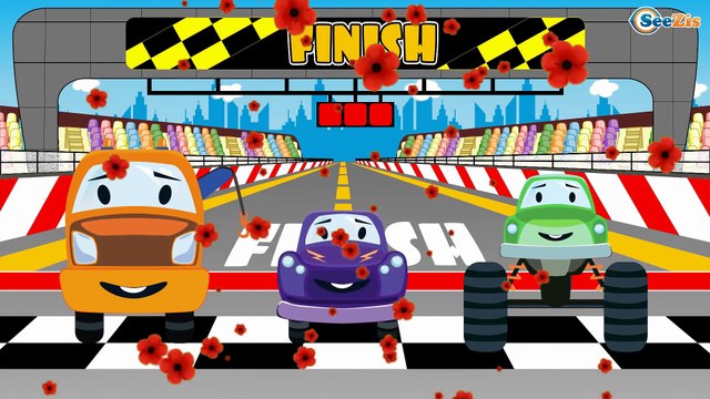 The Yellow Tow Truck rescues Cars Friends - Emergency Vehicles - Cars & Trucks for Kids