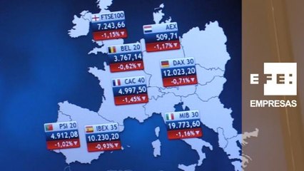 La Bolsa española cede un 0,85% al mediodía y pierde los 10.300 puntos
