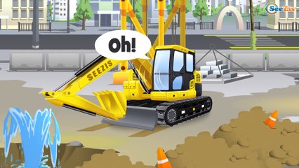 Traktor Animacje - Czerwony Traktorek Praca | Bajki Dla Dzieci | Fairy tractors for Kids