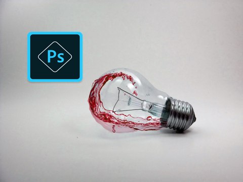 Adobe Photoshop CS6 Tutorials | Photo Manipulation | water splash In Bulb
