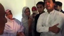 Chairman PTI Imran Khan with Mashal's parents and siblings, assured them of strongest punishment against the culprits.