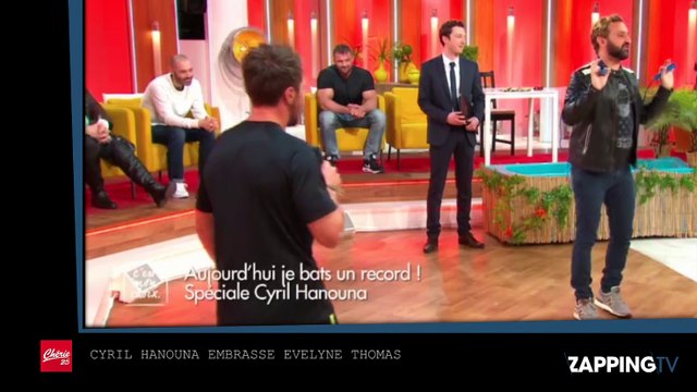 Cyril Hanouna embrasse Evelyne Thomas dans C’est mon choix