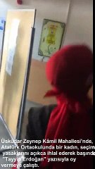 Tayyip Erdoğan' yazısıyla oy vermesine izin verilmeyen kadın- Gavur memleketi mi burası