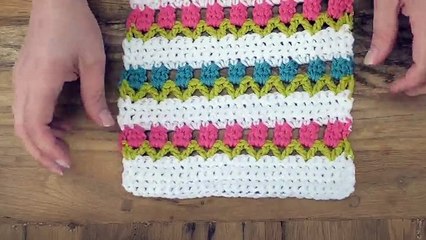 How to crochet the tulip stitch