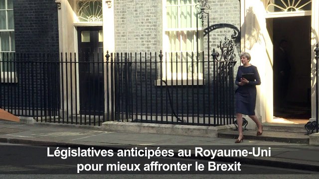 Theresa May appelle à des législatives anticipées le 8 juin