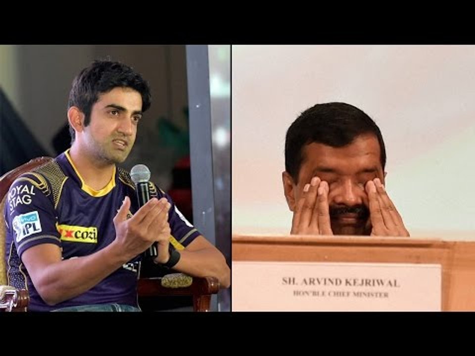 Gautam Gambhir slams Arvind Kejriwal after Delhi rains force capital to crawl|Oneindia News