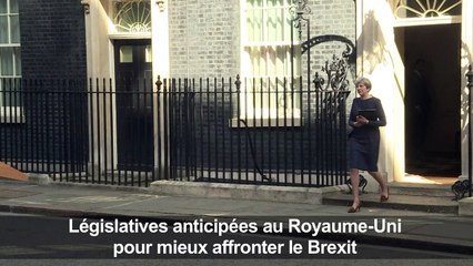 Theresa May appelle à des législatives anticipées le 8 juin