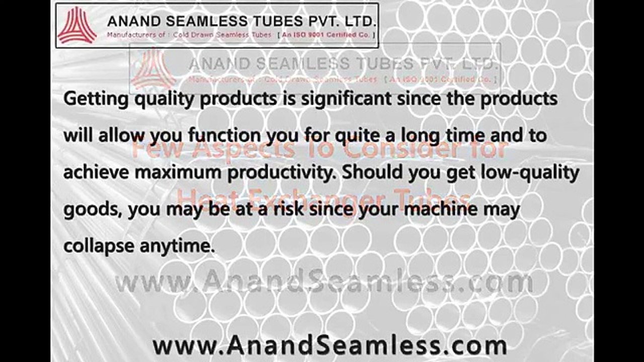 Aspects To Consider for Heat Exchanger Tubes