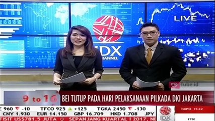 BEI Tutup saat Pelaksanaan Pilkada DKI Jakarta
