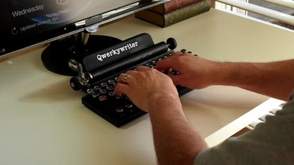 This typewriter-inspired keyboard will have you kickin' it old school