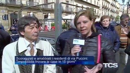 Scoraggiati e arrabbiati i residenti di via Puccini Impossibile trovare le case in 15 giorni