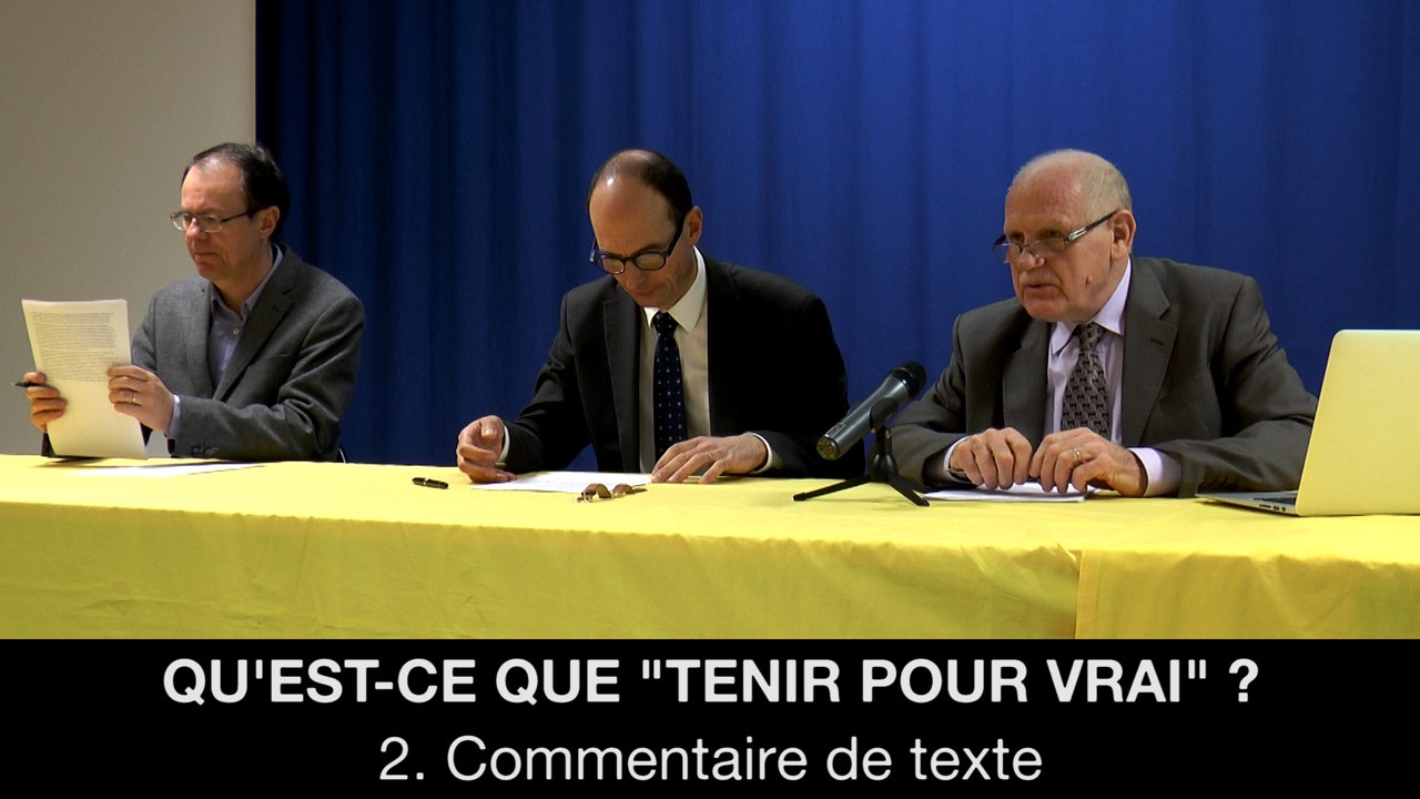 II. Qu'est-ce que "tenir pour vrai" ? Commentaire de texte, Frédéric LAUPIES