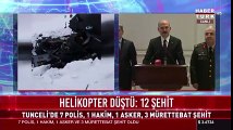 Tunceli'deki helikopter kazasına ilişkin İçişleri Bakanı Soylu'dan açıklama