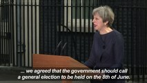 British PM calls for early general election on June 8