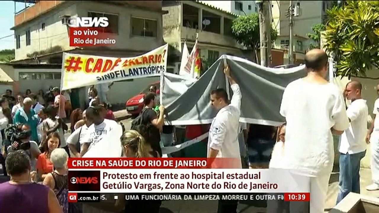 Crise provoca fechamento dos principais hospitais do estado do Rio de Janeiro