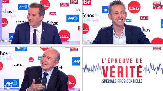 Invités : Nicolas Dupont-Aignan / Ian Brossat / Gérard Collomb - L'épreuve de vérité (18/04/2017)