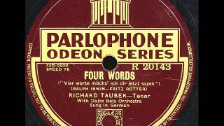 Four Words-Richard Tauber-Dajos Bela Orchestra