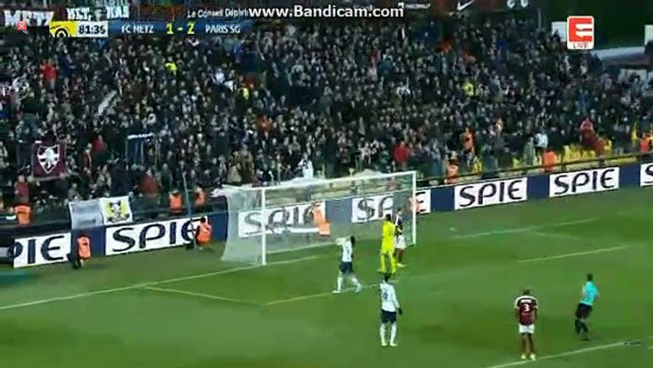Edinson Cavani Missed 100 % Chance HD - FC Metz 1-2 Paris Saint Germain - 18.04.2017 HD