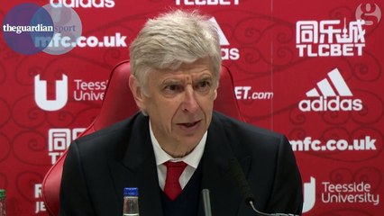 Wenger revels in defensive switch and Arsenal's win over Middlesbrough – video