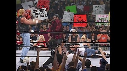 Randy Savage & Sid Vicious Attack Billy Kidman & Psychosis Nitro 06.21.1999