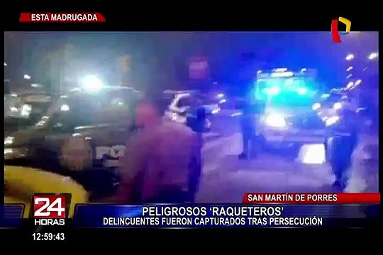 SMP: caen peligrosos ‘raqueteros’ tras persecución