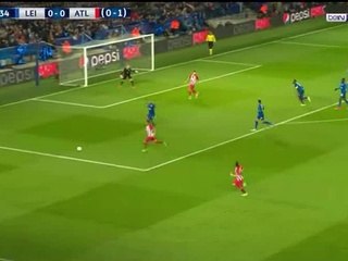 هدف اتلتيكو مدريد الاول في مرمى ليستر سيتي