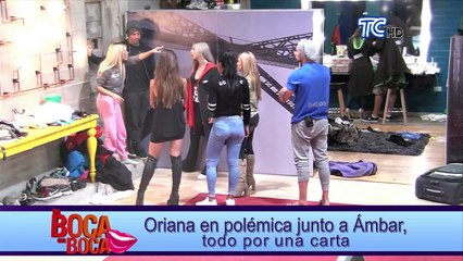 Oriana se enfrenta con ambar en doble tentacion