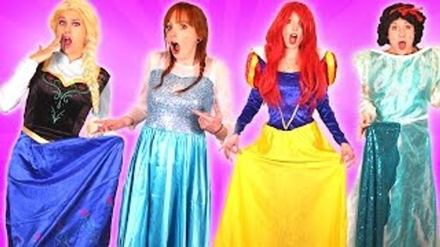 Frozen Elsa & Anna DRESS SWITCH! w/ Spiderman Joker Pringles Challenge Snow White Fun In Real Life
