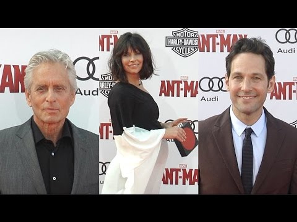 Marvel's Ant-Man World Premiere Paul Rudd, Evangeline Lilly, Michael Douglas ARRIVALS
